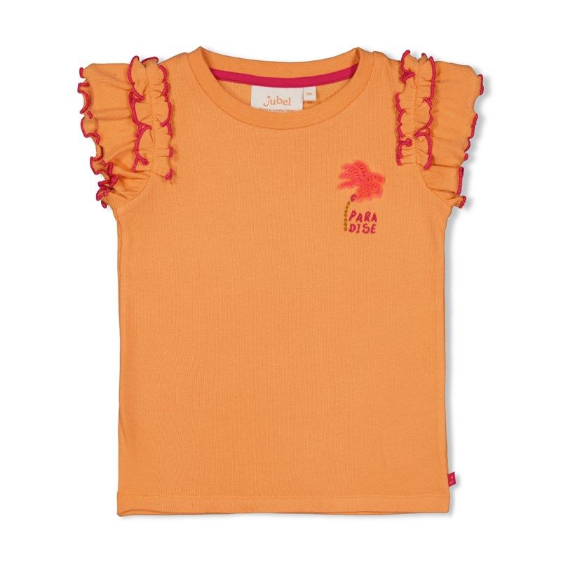 T-Shirt Mädchen mit Rüschen orange / Jubel / Samba Shake von Jubel
