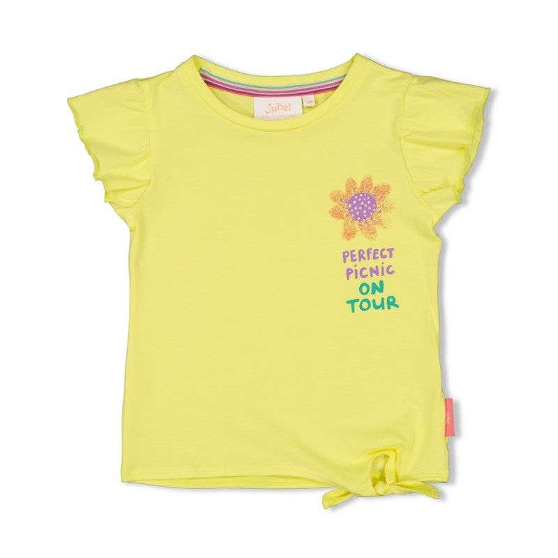 T-Shirt Mädchen yellow / Jubel / Picknick perfect von Jubel