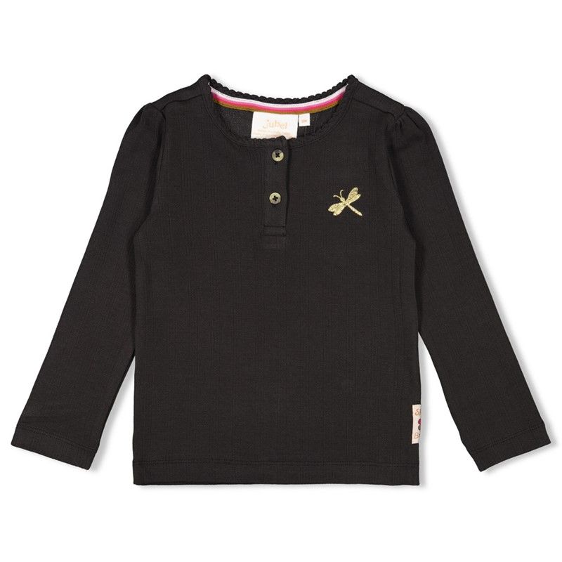 gerippte Longsleeve Mädchen Shine Bright Jubel anthracite von Jubel