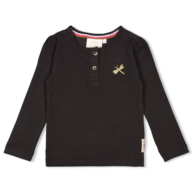 gerippte Longsleeve Mädchen Shine Bright Jubel anthracite von Jubel