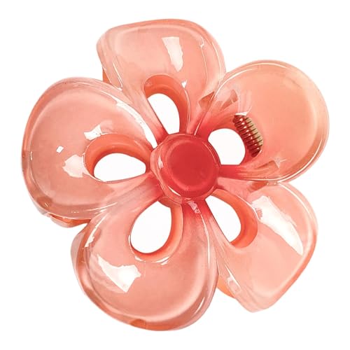 Jubepk Blumen-Haarspangen - Acryl Starker Halt Haarspange - Rutschfeste Haarspangen Große Frauen Haarspangen für Tropische Haarversorgung von Jubepk