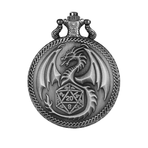 Jubepk Dragon Pocket Watch Case | Vintage Pocket Watch Shell | Pocket Watch with Waist Chain | Role Playing Pocket Watch | Nostalgic Pocket Watch Display Storage, Role Playing Board Games Accessories Jubepk Dragon Pocket Watch Case | Vintage Pocket Watch Shell | Pocket Watch with Waist Chain | Role Playing Pocket Watch | Nostalgic Pocket Watch Display Storage, Role Playing Board Games Accessories von Jubepk