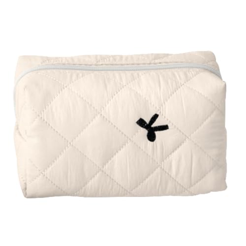 Jubepk Kulturbeutel mit Schleife, große Kosmetiktasche, 16,3 x 8,9 x 8,9 cm, ästhetischer Make-up-Organizer, reisefreundlich, Mehrzweck-Bleistift-Geldbörse für Damen und Mädchen (mehrfarbig Jubepk Kulturbeutel mit Schleife, große Kosmetiktasche, 16,3 x 8,9 x 8,9 cm, ästhetischer Make-up-Organizer, reisefreundlich, Mehrzweck-Bleistift-Geldbörse für Damen und Mädchen (mehrfarbig von Jubepk