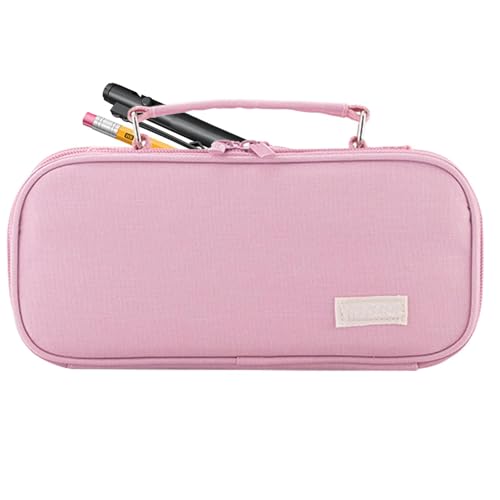 Mehrschichtige Make-up-Tasche aus Polyester, große Bleistifttasche, tragbare Schreibwarentasche, multifunktionale Federmäppchentasche, Kugelschreiber-Organizer-Tasche, große Schreibwarentasche, Make-u von Jubepk