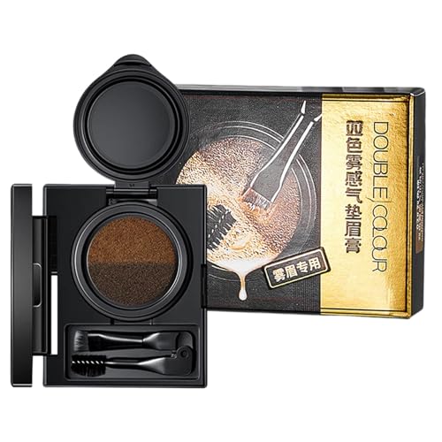 Brow Make-up, vielseitige Augenbrauenstempelkit, Eyebrow Eye Liner Stempel mit doppelt gelegener Pinsel, wasserdichtes, schmuddeles Augenbrauen-Make-up für Frauen von Jubilofex