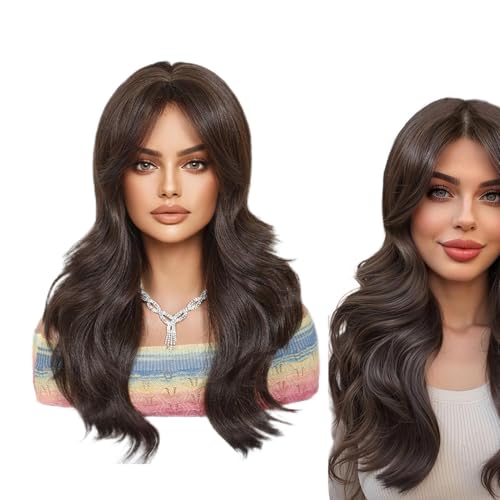 Cosplay Kostüme Halloween Perücken | Natürliche lange gewellte Perücken | Synthetische Curly Cosplay für Frauen Freundin Mutter Hochzeit von Jubilofex