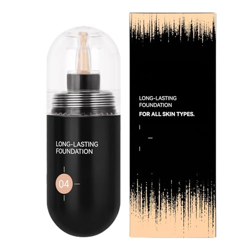 Flüssige Foundation - Matte Foundation 30 ml - Feuchtigkeitsspendende Landung für Spielfilme für natürliche Mädchen Frauen Vollhaut von Jubilofex