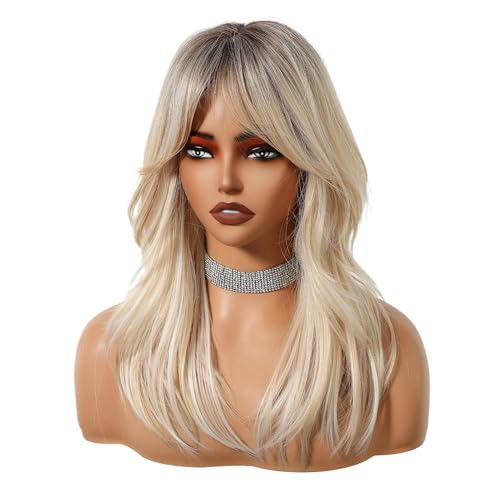 Frauen natürliche Haarperücken | Natural Long Wavy Perücken - Curly Cosplay Synthetic Haar für Frauen Freundin Mutter Hochzeiten Hochzeiten von Jubilofex
