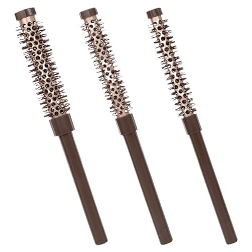 Haarrollwerkzeug - Schnurrbartkamm, Bart Blow | Runde Curl -Styling -Bürste, kompakter hitzebeständiger Griff für Männer Frauen flache Pony Short Bart Haircare Shine Fixer von Jubilofex