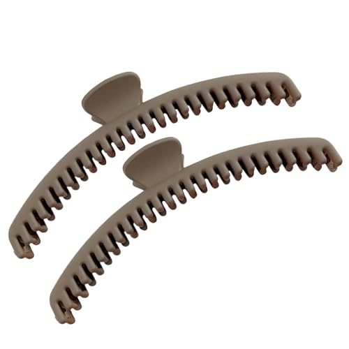 Haarspangen für Frauen – Bananenhaarnadeln ohne Rutschen, 4 Packungen mit kleinen tragbaren Haarkrallen | große Haarspangen, dünne Haarnadeln, starke Haftung von Jubilofex