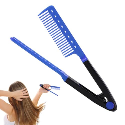 Ionic Glättchenpinsel - Elektrischer Kamm, Haarwerkzeug | Schneller Heizungs-Anti-Frizz-Styler für lockiges dickes, welliges Haar, Keramikglättung Detangler für Frauen Männer Hausgebrauch oder Reisebe von Jubilofex