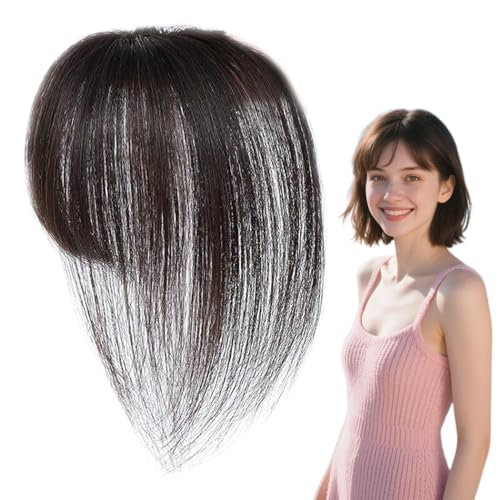 Jubilofex Haar Pony - Unauffälliges Echthaar Haarteil Für Frauen - Atmungsaktive Extensions Perücke Verstellbare Natürliche Abdeckung für dünner werdendes Haar Styling Haarausfall Cosplay Täglicher Jubilofex Haar Pony - Unauffälliges Echthaar Haarteil Für Frauen - Atmungsaktive Extensions Perücke Verstellbare Natürliche Abdeckung für dünner werdendes Haar Styling Haarausfall Cosplay Täglicher von Jubilofex