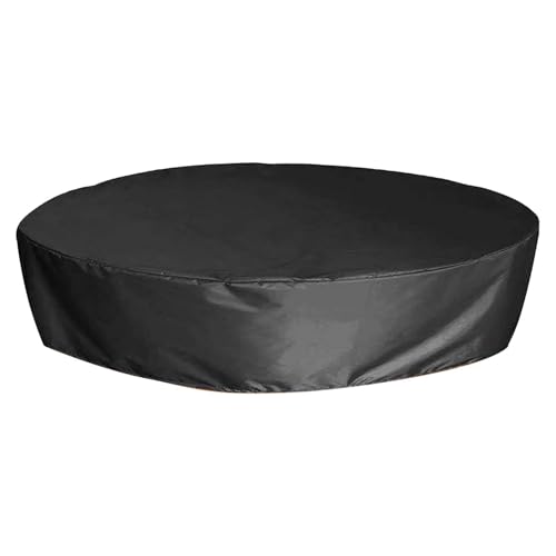 Leaf PET-Sicherheitspappabdeckung – runde Poolabdeckung, Oxford Dog Pet Bath Pool Abdeckung | faltbar über dem Boden, Winterbad, Baden, Pool-Sicherheitsabdeckungen für Kinder von Jubilofex