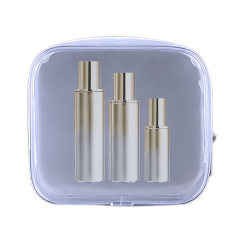 Transparente Make-up-Tasche – transparente Kosmetiktasche mit Reißverschluss | Make-up-Pinsel-Organizer mit großem Fassungsvermögen, Reise-Kulturbeutel für Taschen, Re von Jubilofex