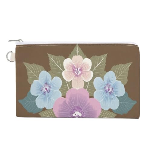 Geldbörse aus Segeltuch, traditioneller japanischer Kunstdruck, Münzgeldbörse, Reißverschluss, kleine Kosmetiktasche von Jubonexis