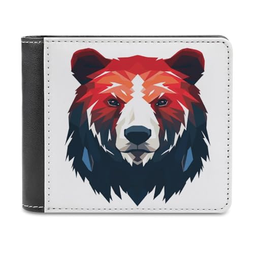 Jubonexis Bear Minimalistische abstrakte Geldbörse aus weichem PU-Leder, Münzgeldbörse, Kreditkartenetui, robuster Kartenhalter, schlanke Geldscheinfach für Männer und Frauen Jubonexis Bear Minimalistische abstrakte Geldbörse aus weichem PU-Leder, Münzgeldbörse, Kreditkartenetui, robuster Kartenhalter, schlanke Geldscheinfach für Männer und Frauen von Jubonexis
