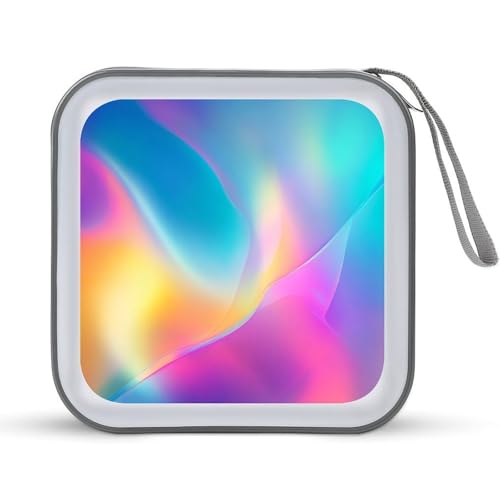 Jubonexis CD-Hülle mit abstraktem Farbverlauf, ästhetisch, blau, DVD-Aufbewahrung, tragbar, für Auto, Zuhause, Reisen Jubonexis CD-Hülle mit abstraktem Farbverlauf, ästhetisch, blau, DVD-Aufbewahrung, tragbar, für Auto, Zuhause, Reisen von Jubonexis