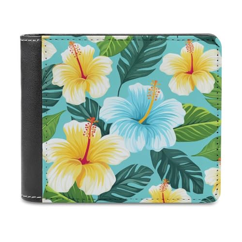 Jubonexis Geldbörse aus weichem PU-Leder in Blau, Türkis und Gelb von Jubonexis