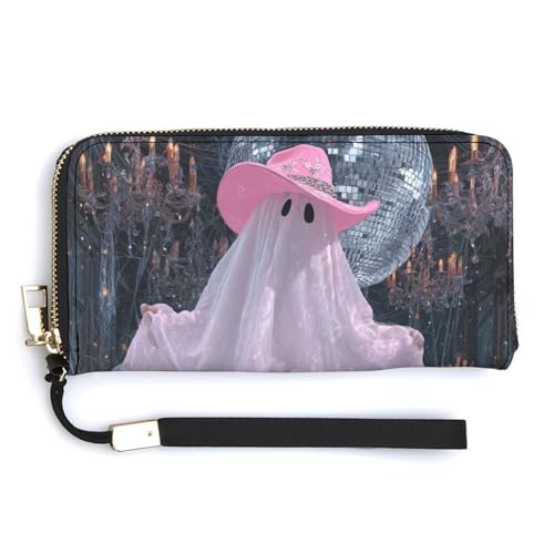 Jubonexis Ghost Hot Pink Cowgirl-Hut Stiefel PU Leder Clutch Lange Bifold Wallet Münzgeldbörse Kreditkartenetui Langlebig Kartenhalter Geld Aufbewahrung für Damen Herren Jubonexis Ghost Hot Pink Cowgirl-Hut Stiefel PU Leder Clutch Lange Bifold Wallet Münzgeldbörse Kreditkartenetui Langlebig Kartenhalter Geld Aufbewahrung für Damen Herren von Jubonexis