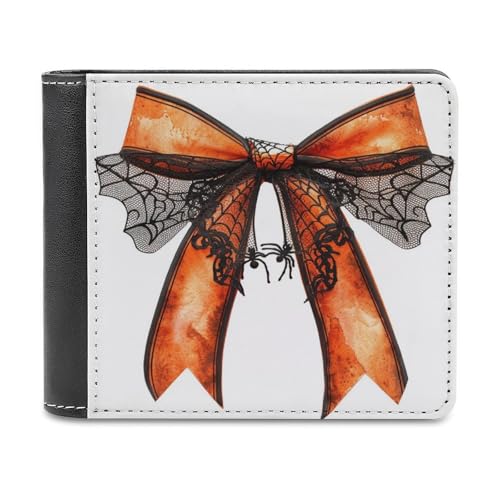 Jubonexis Halloween Geldbörse mit Schleife, Spinnennetz, Spitze, weiches PU-Leder, Bifold Wallet, Münzgeldbörse, Kreditkartenetui, langlebig, Kartenhalter, schlanke Geldscheinfach für Männer und Jubonexis Halloween Geldbörse mit Schleife, Spinnennetz, Spitze, weiches PU-Leder, Bifold Wallet, Münzgeldbörse, Kreditkartenetui, langlebig, Kartenhalter, schlanke Geldscheinfach für Männer und von Jubonexis