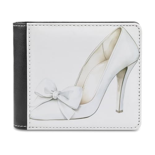 Jubonexis High Heel Schuh mit weißer Schleife, weiches PU-Leder, Bifold Wallet, Münzgeldbörse, Kreditkartenetui, langlebig, Kartenhalter, schlanke Geldscheinfach für Männer und Frauen Jubonexis High Heel Schuh mit weißer Schleife, weiches PU-Leder, Bifold Wallet, Münzgeldbörse, Kreditkartenetui, langlebig, Kartenhalter, schlanke Geldscheinfach für Männer und Frauen von Jubonexis