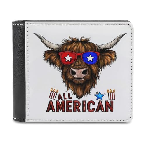 Jubonexis Highland Cow Sonnenbrille American Soft PU Leder Bifold Wallet Münzgeldbörse Kreditkartenetui Langlebig Kartenhalter Slim Billfold für Männer Frauen Geld Aufbewahrung Jubonexis Highland Cow Sonnenbrille American Soft PU Leder Bifold Wallet Münzgeldbörse Kreditkartenetui Langlebig Kartenhalter Slim Billfold für Männer Frauen Geld Aufbewahrung von Jubonexis
