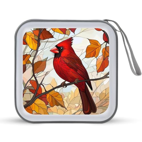 Jubonexis Red Bird on A Branch CD-Hülle, DVD-Aufbewahrung, tragbar, für Auto, Zuhause, Reisen Jubonexis Red Bird on A Branch CD-Hülle, DVD-Aufbewahrung, tragbar, für Auto, Zuhause, Reisen von Jubonexis