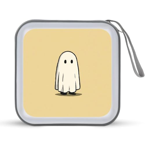 Jubonexis Simple Cartoon Ghost Cute CD Case DVD Storage Case Portable for Car Home Travel von Jubonexis