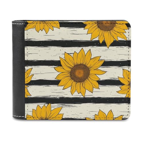 Jubonexis Sunflowers Geldbörse aus weichem PU-Leder, Münzgeldbörse, Kreditkartenetui, langlebig, Kartenhalter, schlanke Geldscheinfach für Männer und Frauen Jubonexis Sunflowers Geldbörse aus weichem PU-Leder, Münzgeldbörse, Kreditkartenetui, langlebig, Kartenhalter, schlanke Geldscheinfach für Männer und Frauen von Jubonexis