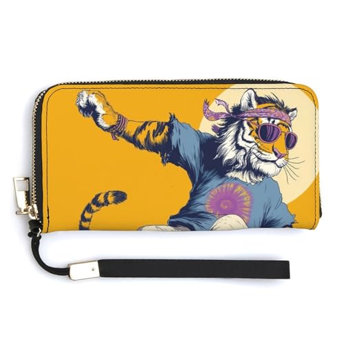Jubonexis Tiger mit Stirnband, Skateboarding, PU-Leder, Clutch, lang, Bifold Wallet, Münzgeldbörse, Kreditkartenetui, langlebiger Kartenhalter, Geldaufbewahrung für Damen und Herren Jubonexis Tiger mit Stirnband, Skateboarding, PU-Leder, Clutch, lang, Bifold Wallet, Münzgeldbörse, Kreditkartenetui, langlebiger Kartenhalter, Geldaufbewahrung für Damen und Herren von Jubonexis