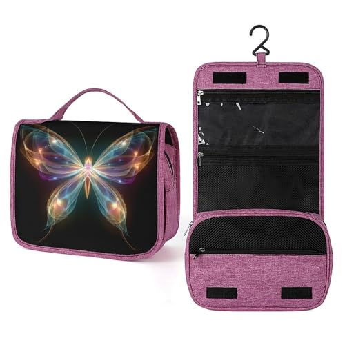 Reise-Kulturbeutel für Damen, Motiv: Schmetterling mit Kristallflügeln Reise-Kulturbeutel für Damen, Motiv: Schmetterling mit Kristallflügeln von Jubonexis