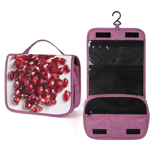 Reise-Kulturbeutel mit Granatapfelsamen, für Damen, hängender Make-up-Organizer mit Haken für Shampoo Reise-Kulturbeutel mit Granatapfelsamen, für Damen, hängender Make-up-Organizer mit Haken für Shampoo von Jubonexis