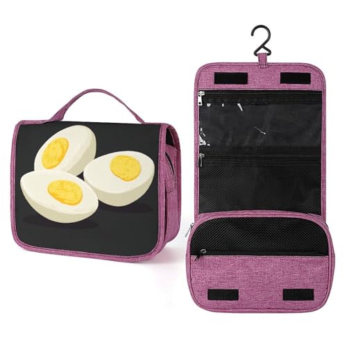 Simple Eggs Reise-Kulturbeutel für Damen, zum Aufhängen, Make-up-Organizer mit Haken für Shampoo Simple Eggs Reise-Kulturbeutel für Damen, zum Aufhängen, Make-up-Organizer mit Haken für Shampoo von Jubonexis