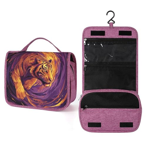 Tiger Reise-Kulturbeutel für Damen, zum Aufhängen, Make-up-Organizer mit Haken für Shampoo Tiger Reise-Kulturbeutel für Damen, zum Aufhängen, Make-up-Organizer mit Haken für Shampoo von Jubonexis