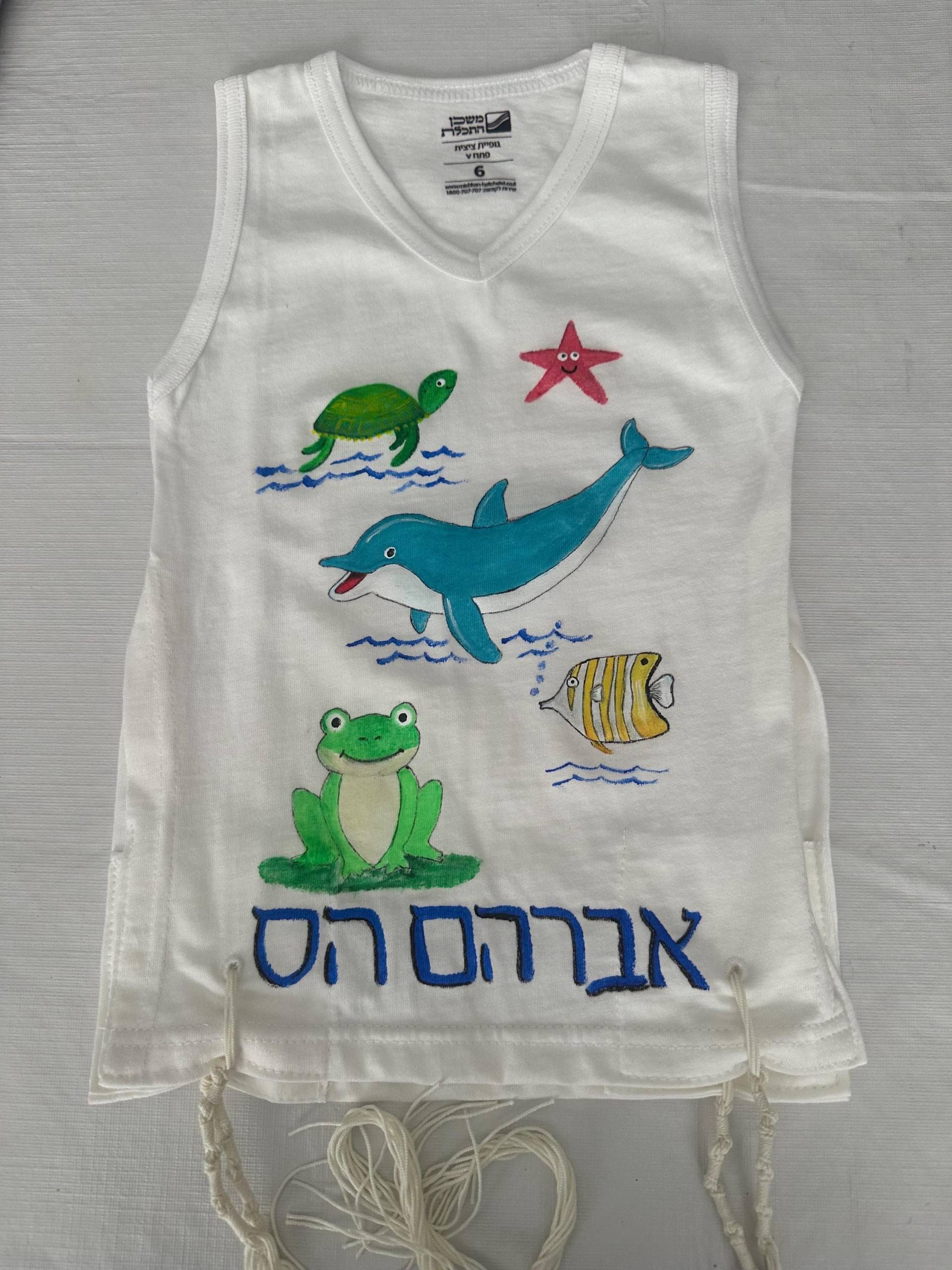 Handbemalter Tzitzit/Talit Für Upsherinish/Chalakeh von JudaicaArtByMolly