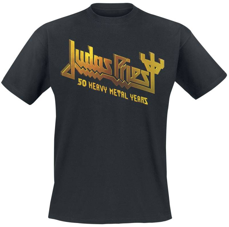 Judas Priest 50 Years Anniversary 2020 T-Shirt schwarz in S von Judas Priest