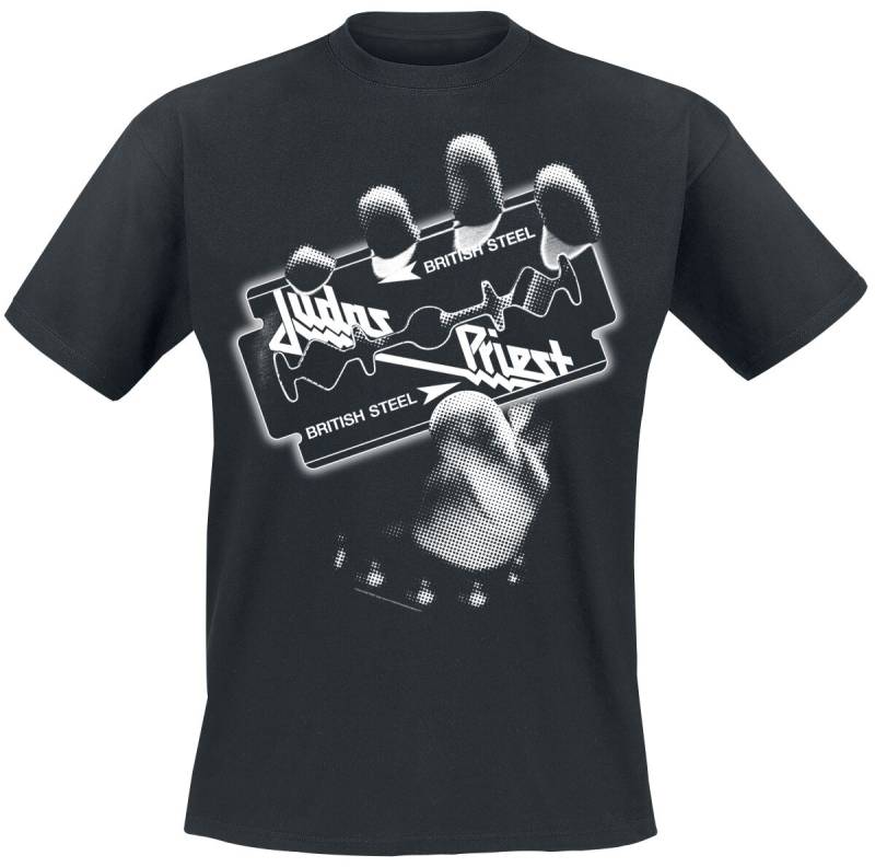 Judas Priest British Steel Hand White T-Shirt schwarz in XXL von Judas Priest