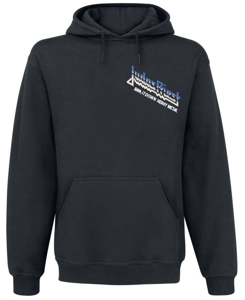 Judas Priest Gradient Logo Heavy Metal Kapuzenpullover schwarz in M von Judas Priest
