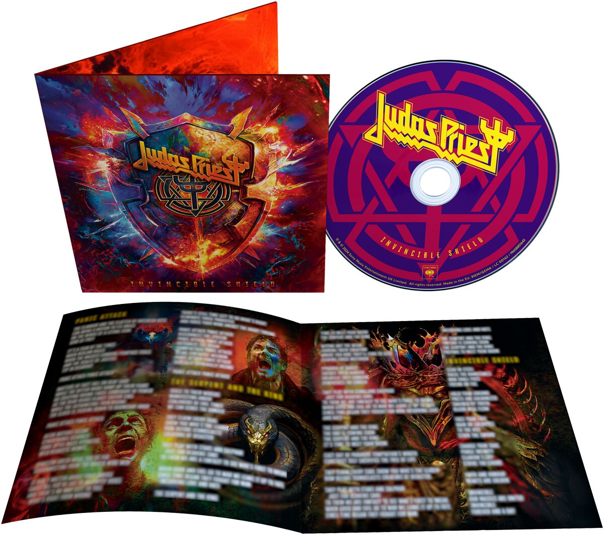 Judas Priest Invincible shield CD multicolor von Judas Priest