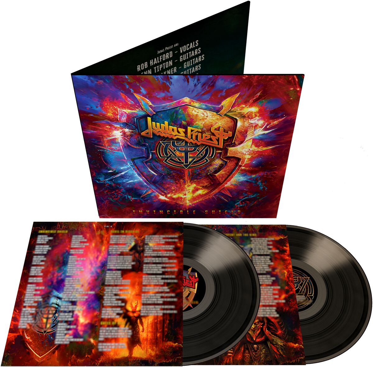 Judas Priest Invincible shield LP multicolor von Judas Priest