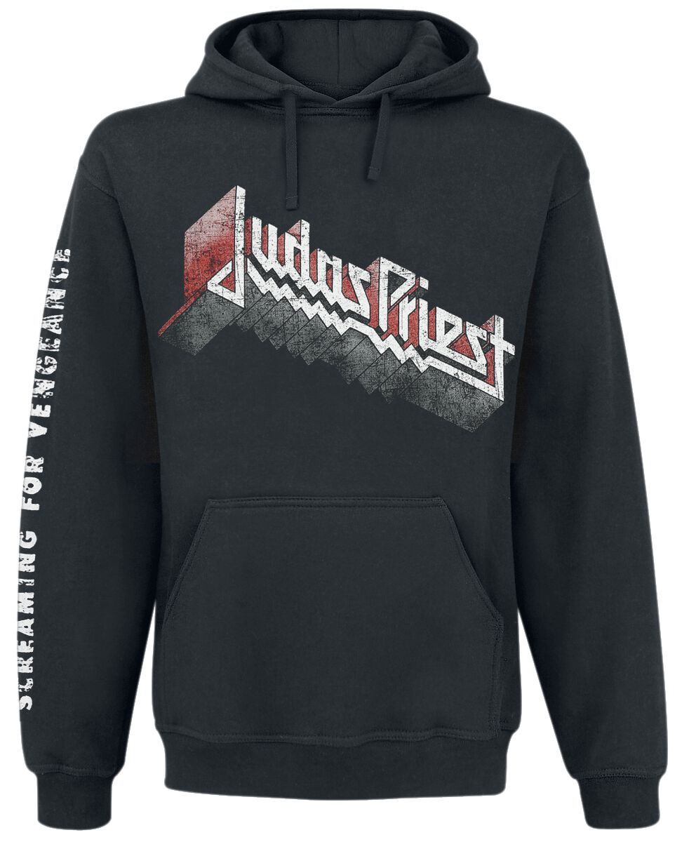 Judas Priest Kapuzenpullover - Screaming For Vengeance - S bis XXL - für Männer - Größe S - schwarz  - Lizenziertes Merchandise! von Judas Priest