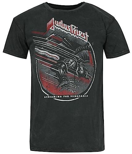 Judas Priest SCF Männer T-Shirt anthrazit 3XL 100% Baumwolle Band-Merch, Bands von Judas Priest