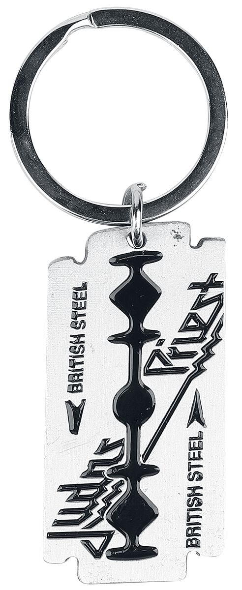 Judas Priest Schlüsselanhänger - British Steel - schwarz/silberfarben  - Lizenziertes Merchandise! von Judas Priest