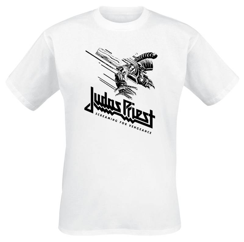 Judas Priest Screaming For Vengeance T-Shirt weiß in S von Judas Priest