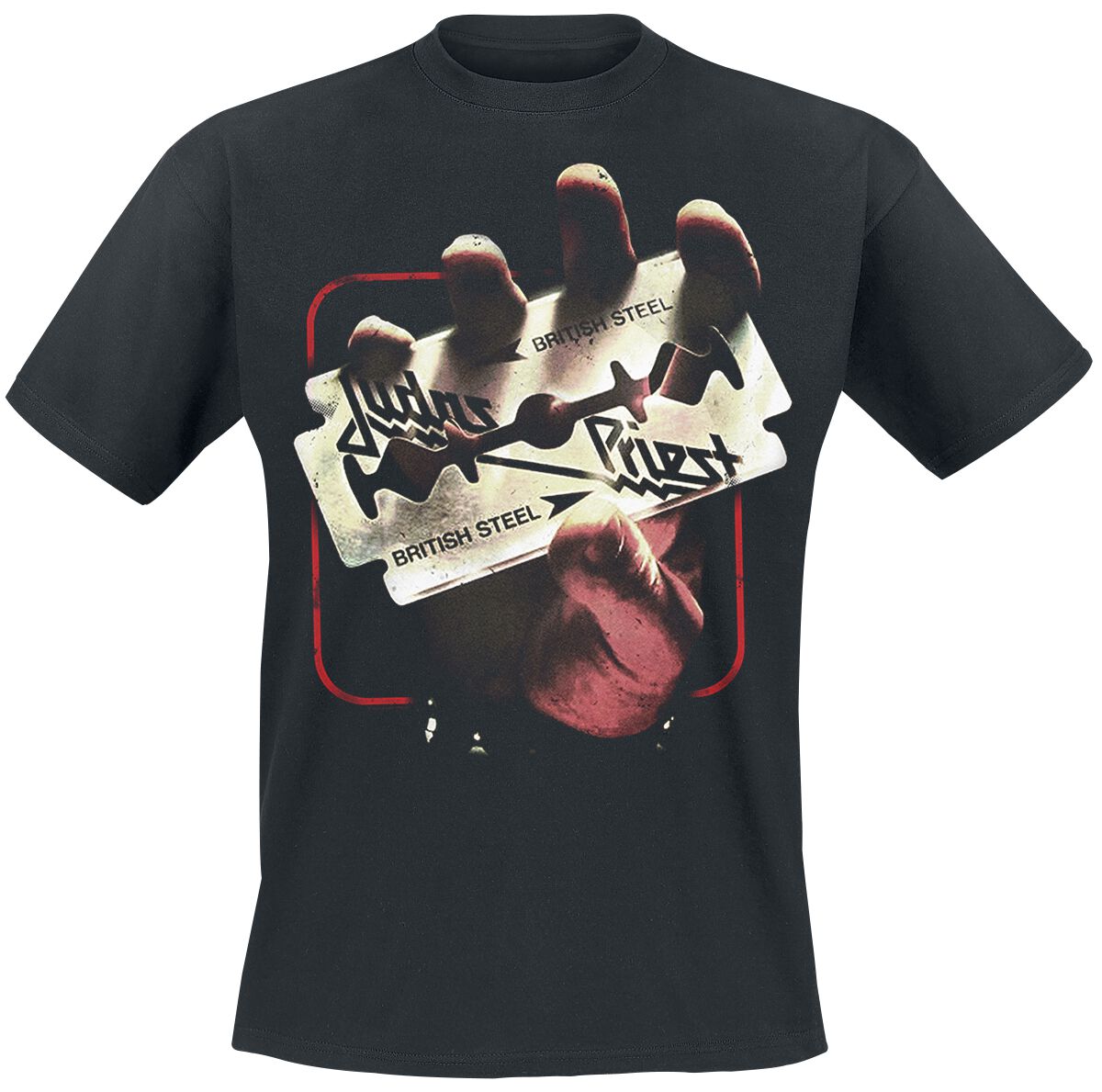 Judas Priest T-Shirt - British Steel 50HMY Tour - M bis XXL - für Männer - Größe M - schwarz  - EMP exklusives Merchandise! von Judas Priest