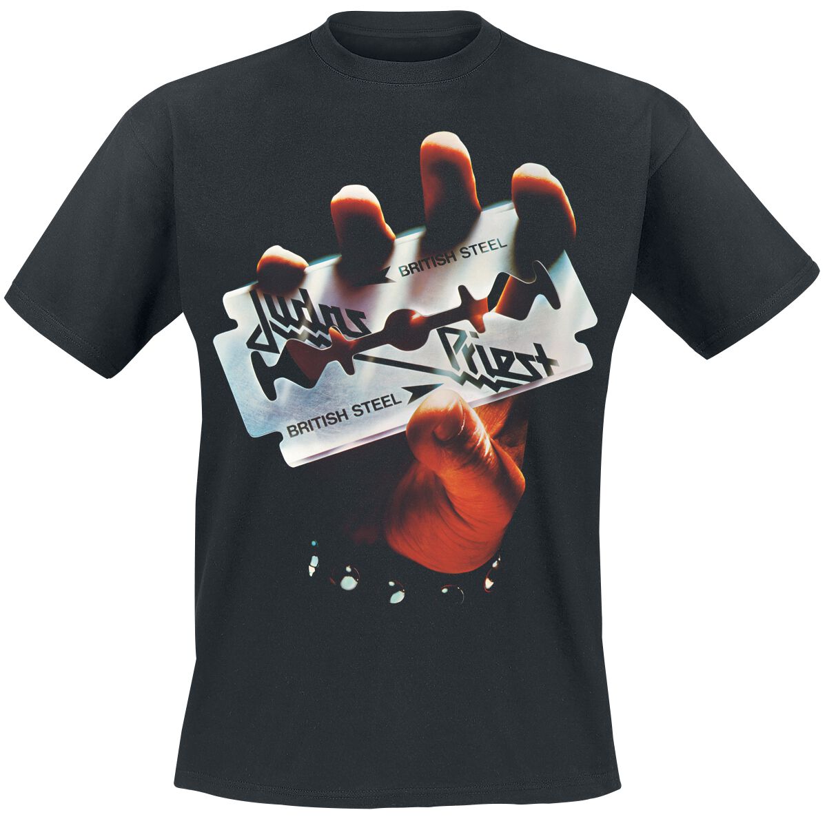 Judas Priest T-Shirt - British Steel Anniversary 2020 - S bis M - für Männer - Größe S - schwarz  - Lizenziertes Merchandise! von Judas Priest