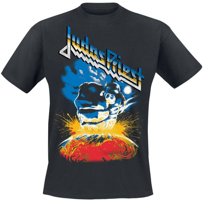 Judas Priest T-Shirt - Vintage Ram It Down Tour Dates - S bis 4XL - für Männer - Größe L - schwarz  - Lizenziertes Merchandise! von Judas Priest