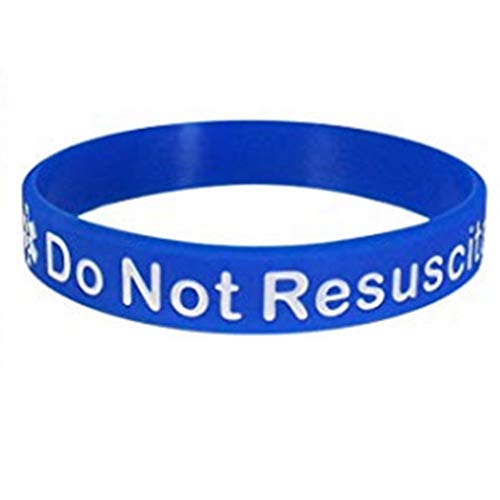 10 mm breiter Silikon-Notfall-Armreif, medizinisches Bewusstseinswarnung, DNR "Do Not Resuscitate", 10 mm, Metall, Zirkonia 10 mm breiter Silikon-Notfall-Armreif, medizinisches Bewusstseinswarnung, DNR "Do Not Resuscitate", 10 mm, Metall, Zirkonia von Jude Jewelers