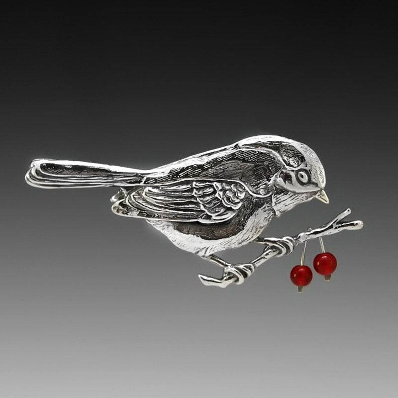 Meise Brosche, Karneol, Meisen Vogel Schmuck, Karneol Halskette, Ohne Versand, Portofrei Meise Brosche, Karneol, Meisen Vogel Schmuck, Karneol Halskette, Ohne Versand, Portofrei von JudieGummDesigns