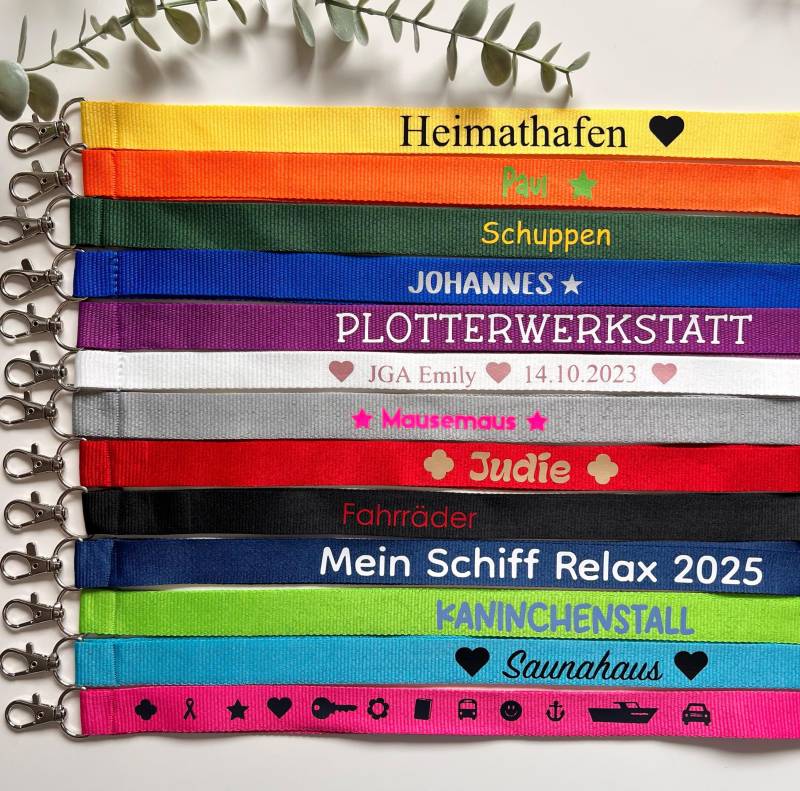 Schlüsselband Lanyard Kartenhalter Bunt Personalisiert Kindergeburtstag Mitgebsel Jga Fahrkarte Schlüssel Boot Party Ausweisband Einschulung Schlüsselband Lanyard Kartenhalter Bunt Personalisiert Kindergeburtstag Mitgebsel Jga Fahrkarte Schlüssel Boot Party Ausweisband Einschulung von JudiesPlotterwerk